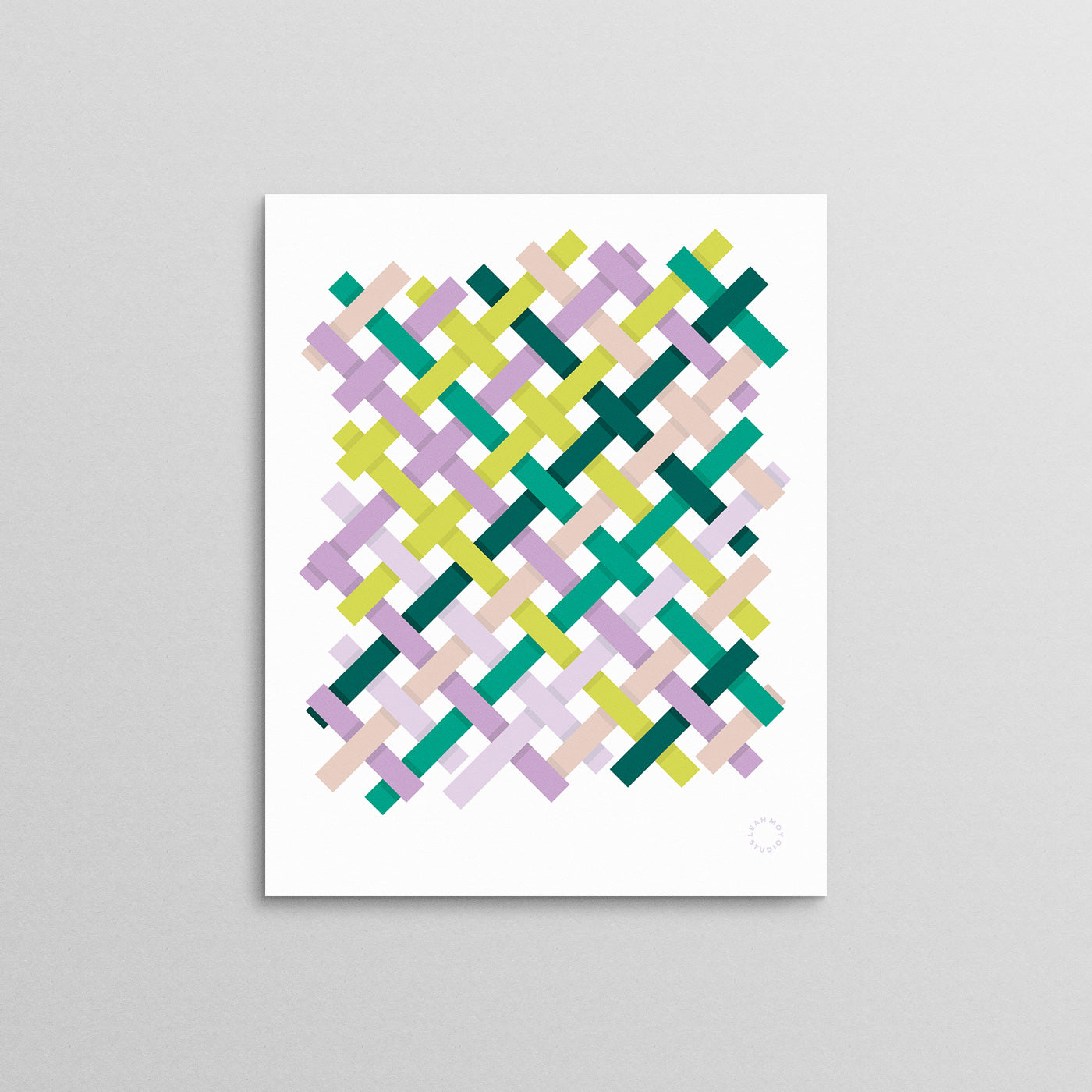 Woven Hues Art Print