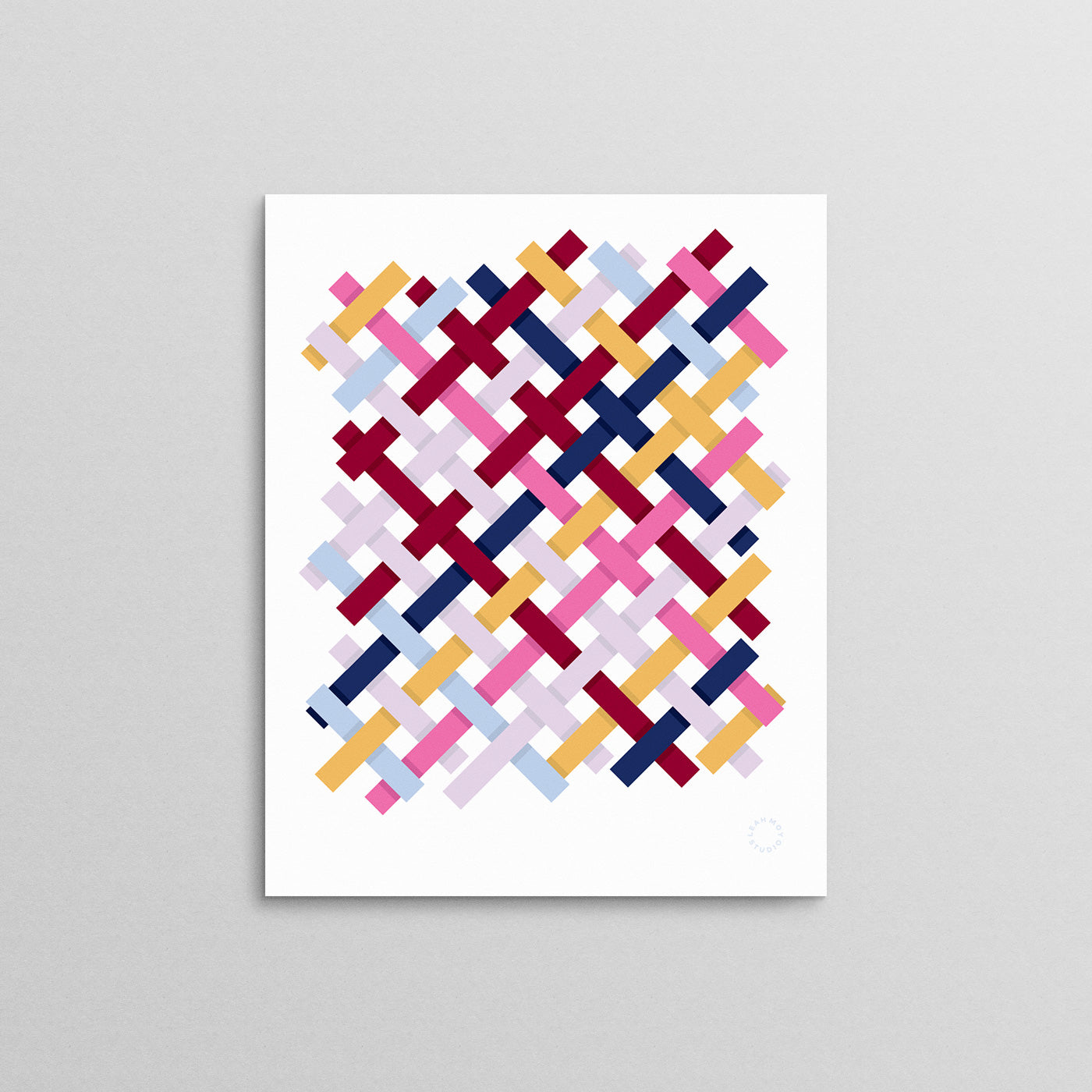Woven Hues Art Print