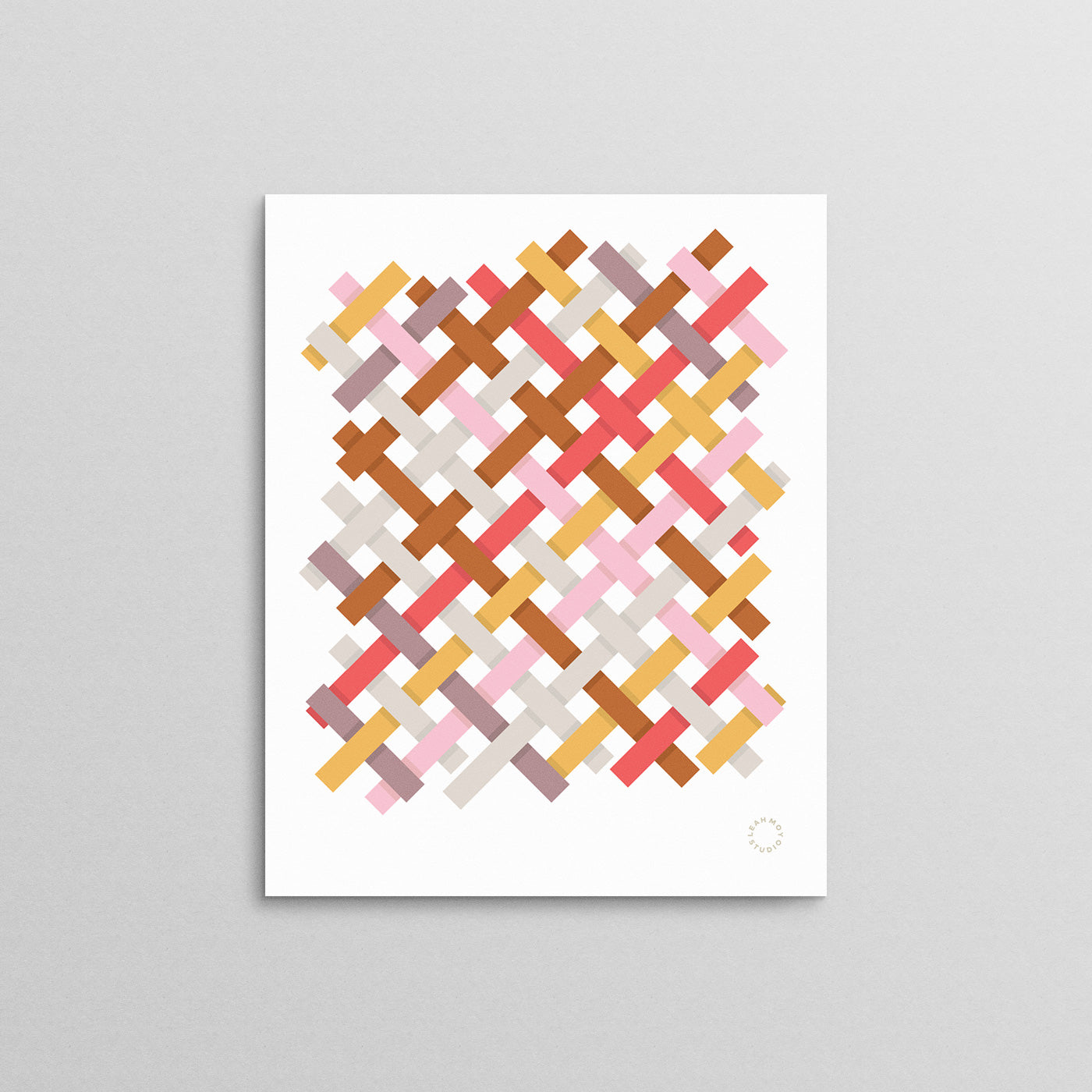 Woven Hues Art Print