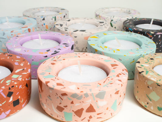Candle Holder in Bay Breeze