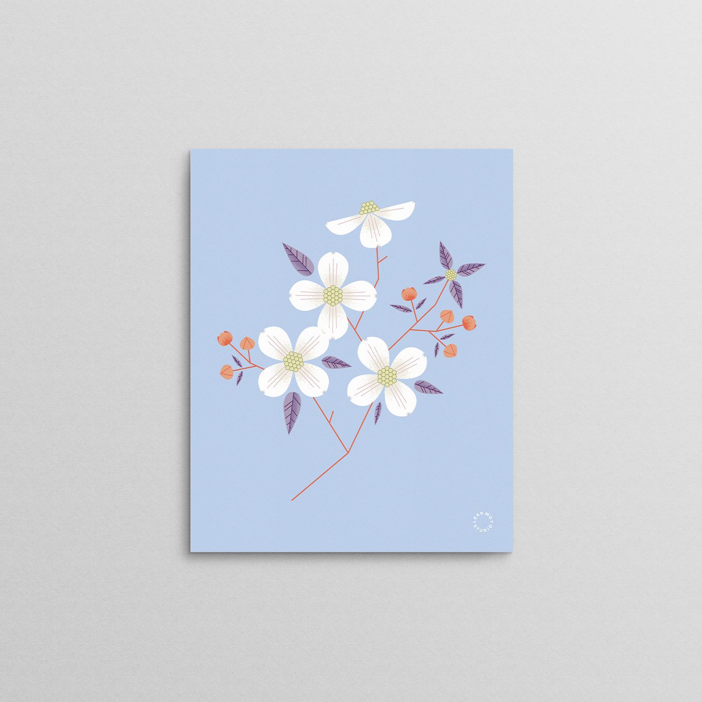 Dogwood Print - Summer Sky
