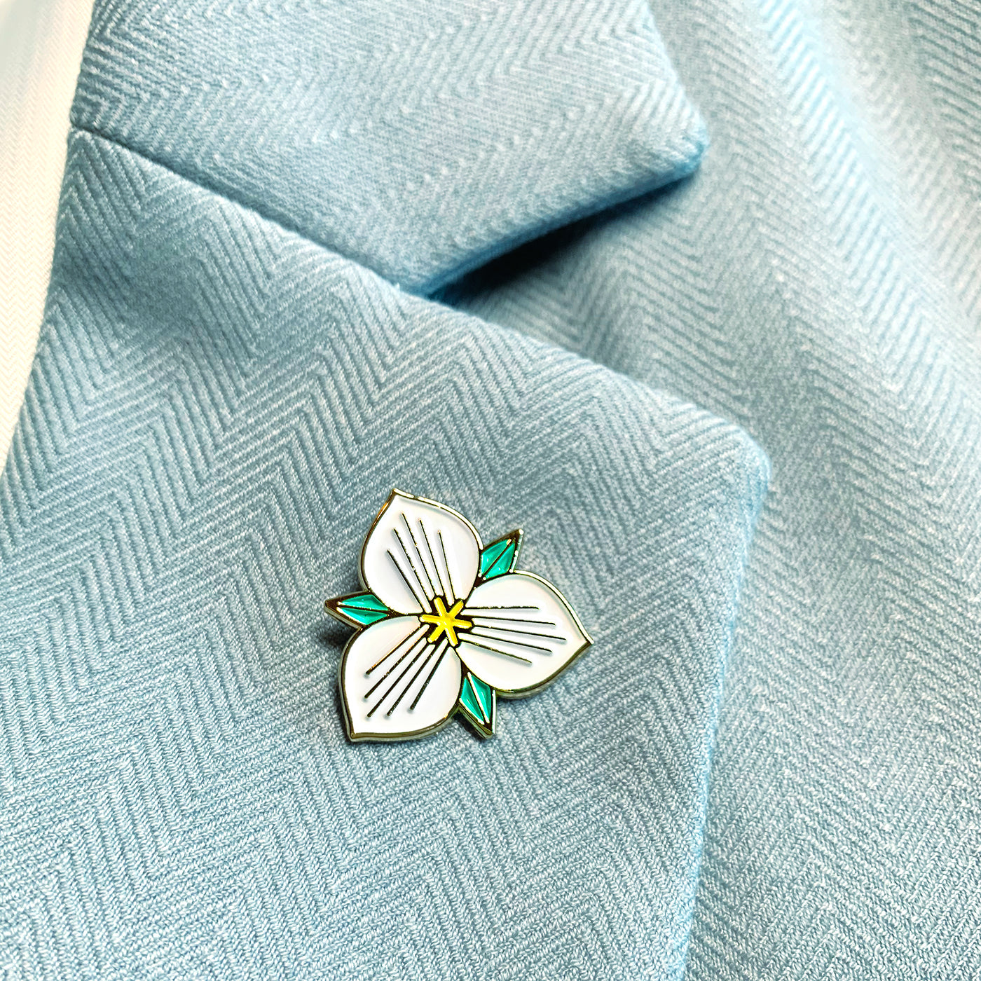 Trillium Enamel Pin