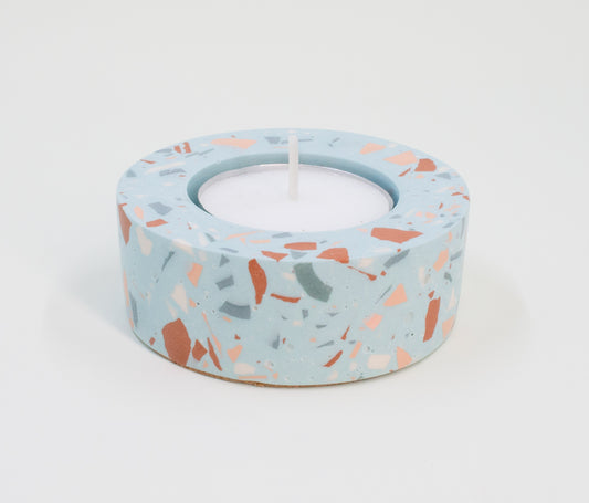 Candle Holder in Bay Breeze