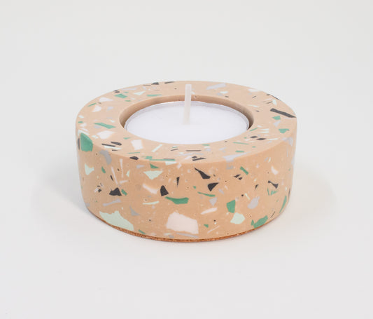 Candle Holder in Khaki
